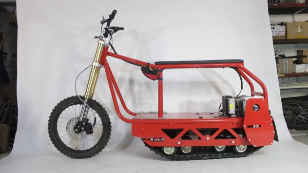Электрический вездеход_сноубайк_electric atv_tracked vehicle_snowbike_3