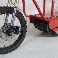 Электрический вездеход_сноубайк_electric atv_tracked vehicle_snowbike_6